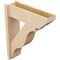 Ekena Millwork 8-in W x 26-in D x 32-in H Funston Slat Rough Cedar Woodgrain TimberThane Outlooker, Primed Tan OUTUR080X26X32FST24RCPR - alternate 5